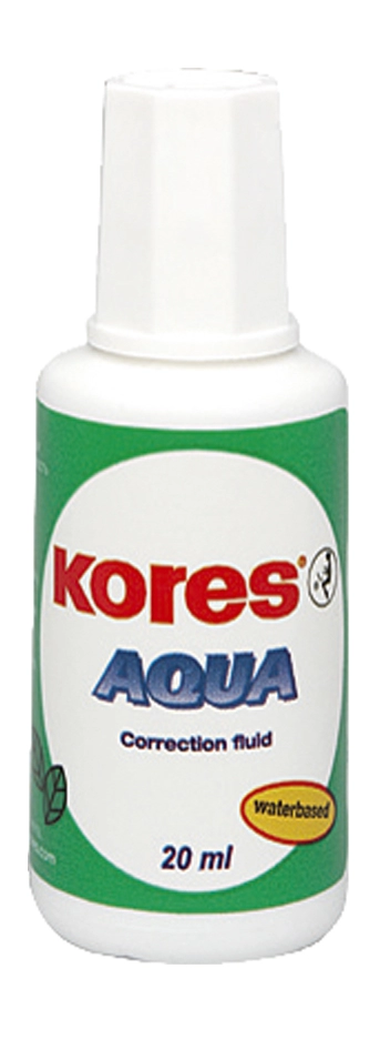 Een kores correctievloeistof aqua 20 ml 10 stuks displaybox koop je bij NiceSupplies.nl