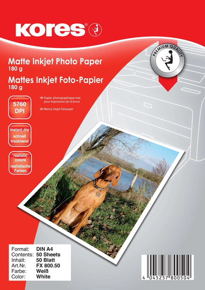 Een kores fotopapier din a4 180gr mat koop je bij NiceSupplies.nl