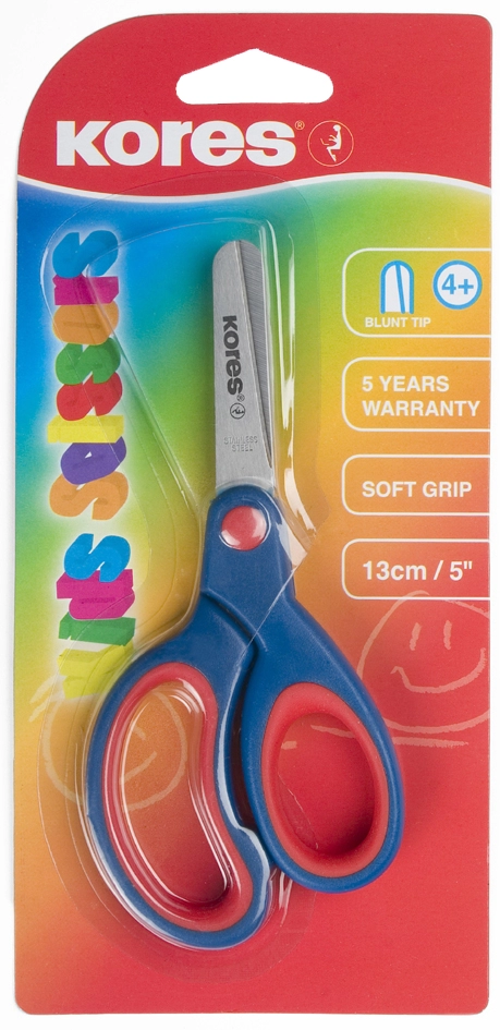 Een kores knutselschaar met soft-grip rond lengte 130mm koop je bij NiceSupplies.nl