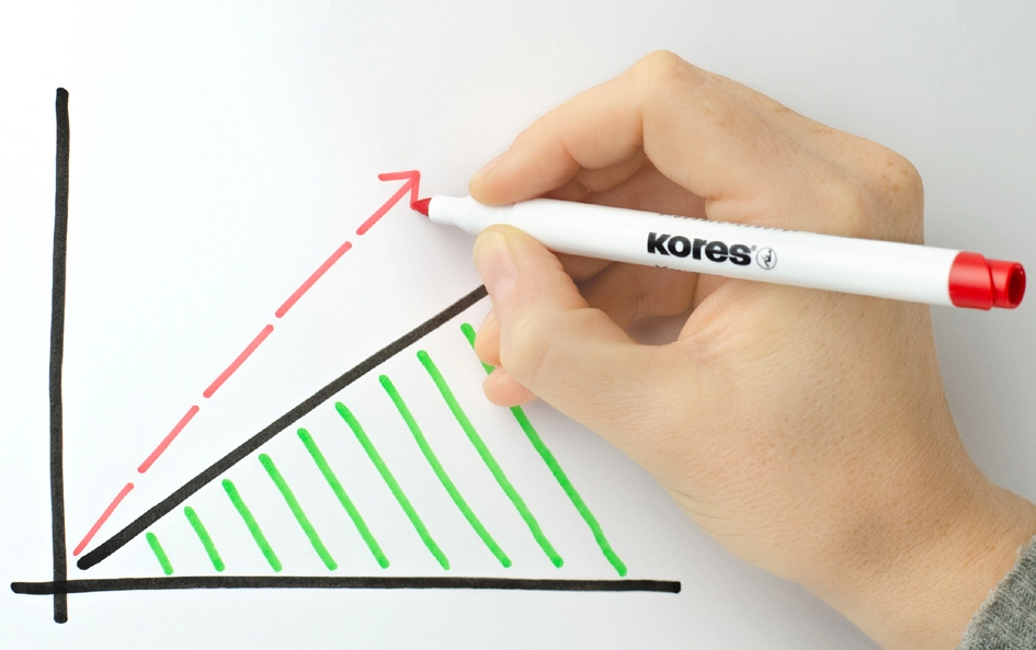 Een kores non-permanent marker k marker w1 10 stuks etui koop je bij NiceSupplies.nl