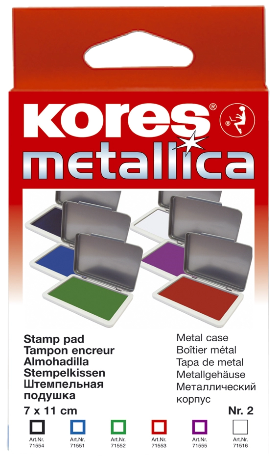 Een kores stempelkussen metallica b110xt 70mm violet koop je bij NiceSupplies.nl