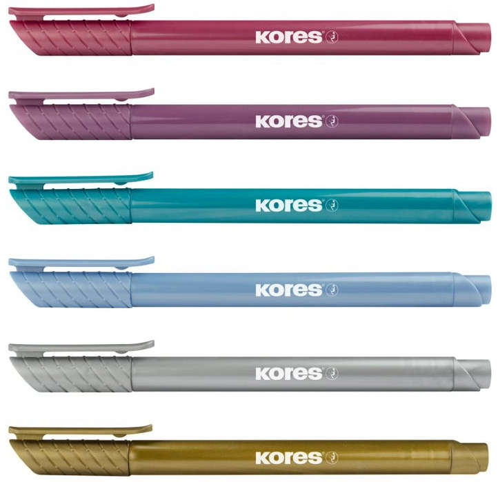 Een kores viltstift brush tip marker metallic style koop je bij NiceSupplies.nl