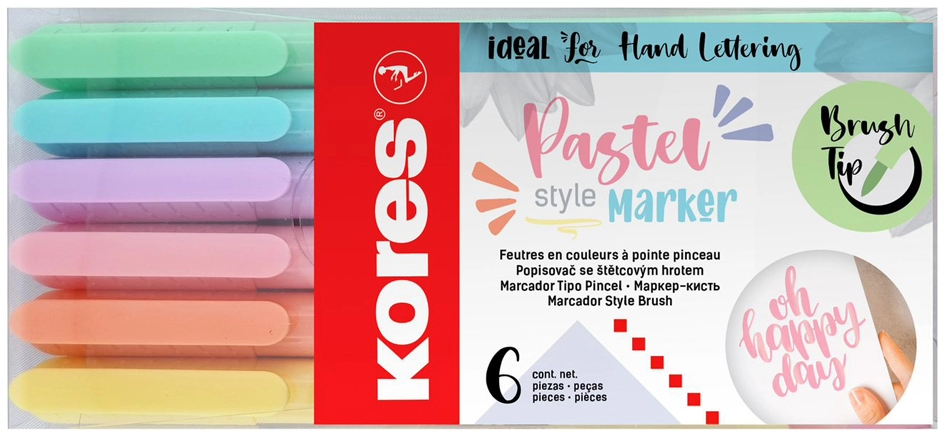 Een kores viltstift brush tip marker pastel style koop je bij NiceSupplies.nl