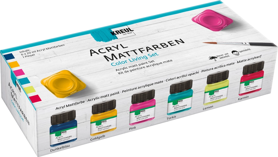 Een kreul acryl-mattfarbe color living-set koop je bij NiceSupplies.nl