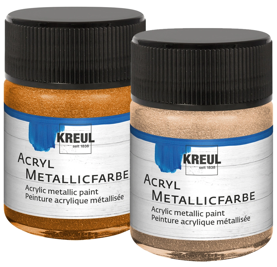 Een kreul acryl-metallic verf champagner 50 ml koop je bij NiceSupplies.nl