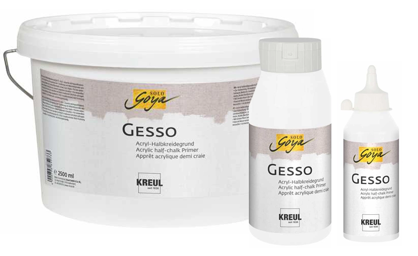 Een kreul acrylgronding solo goya gesso wit 750 ml koop je bij NiceSupplies.nl