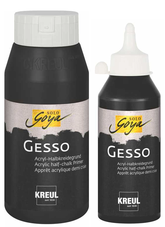 Een kreul acrylgronding solo goya gesso zwart 250 ml koop je bij NiceSupplies.nl