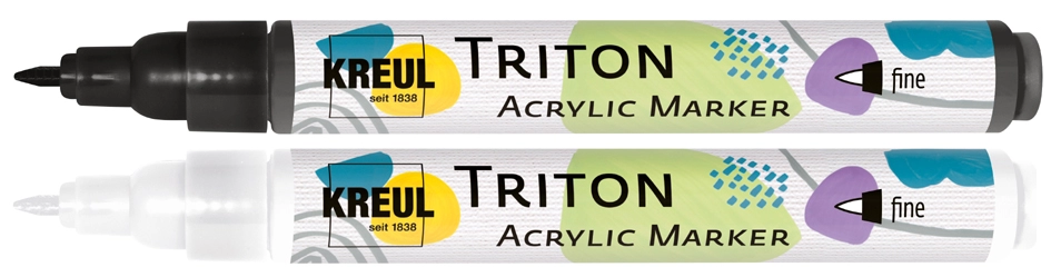 Een kreul acrylmarker triton acrylic marker fine wit koop je bij NiceSupplies.nl