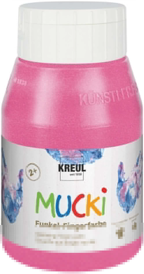 Een kreul funkel-vingerverf mucki drachen-zilver 500 ml koop je bij NiceSupplies.nl