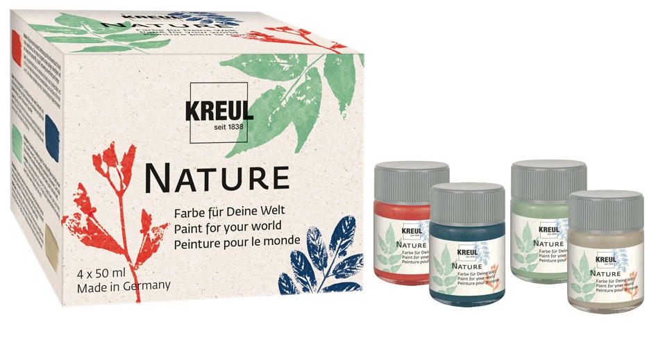 Een kreul plakkaatverf nature 4x50 ml set koop je bij NiceSupplies.nl