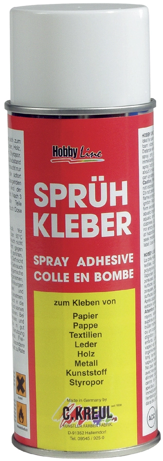 Een kreul spray lijm hobby line permanente 150 ml doosje koop je bij NiceSupplies.nl