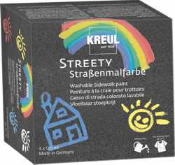 Een kreul stoepkrijt streety 120 ml starter set koop je bij NiceSupplies.nl