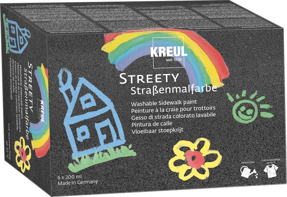 Een kreul stoepkrijt streety 200 ml 6 stuks-set koop je bij NiceSupplies.nl