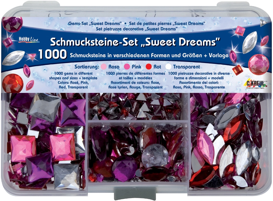 Een kreul strass-stenen-set hobby line sweet dreams koop je bij NiceSupplies.nl