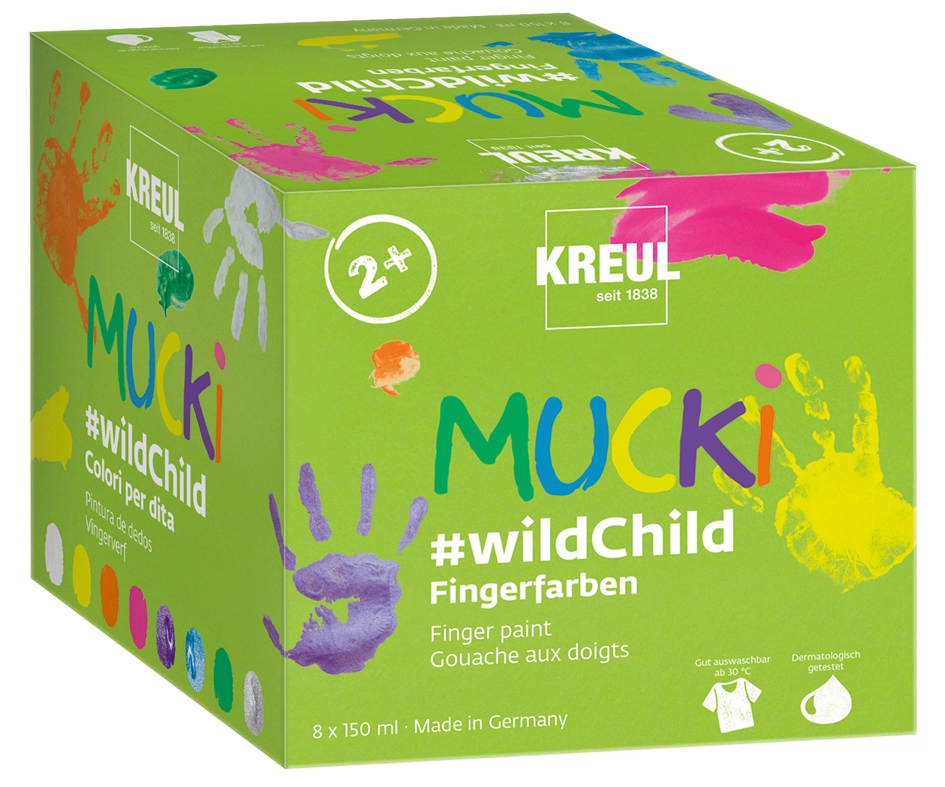 Een kreul vingerverf 'mucki' premium-set #wildchild koop je bij NiceSupplies.nl