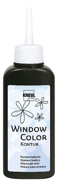 Een kreul window color contourenverf glitter-goud 80 ml koop je bij NiceSupplies.nl