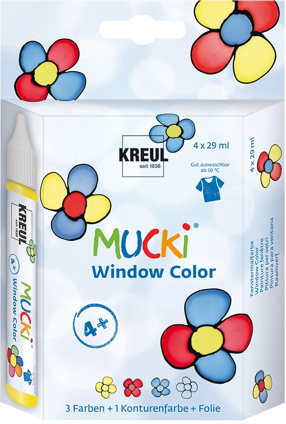 Een kreul window color pen mucki 4 stuks-set koop je bij NiceSupplies.nl