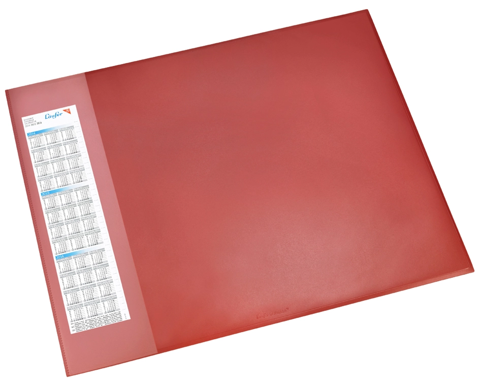 Een laufer schrijfonderlegger durella d1 520x650mm rood koop je bij NiceSupplies.nl