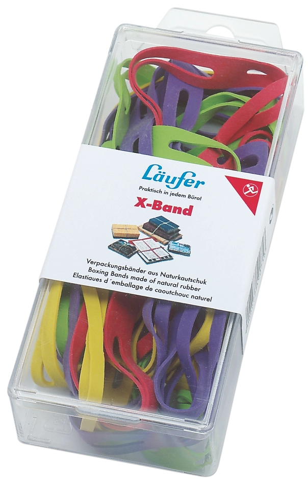 Een laufer x-band in doos 30gr 150x11mm gekleurd assorti koop je bij NiceSupplies.nl