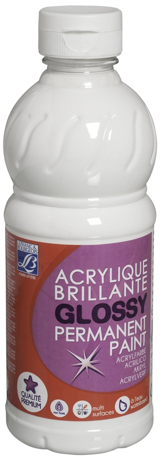 Een lefranc en bourgeois acrylverf glossy 500 ml gekleurd koop je bij NiceSupplies.nl