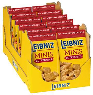 Een leibniz butterkeks minis 150 g zak in display koop je bij NiceSupplies.nl