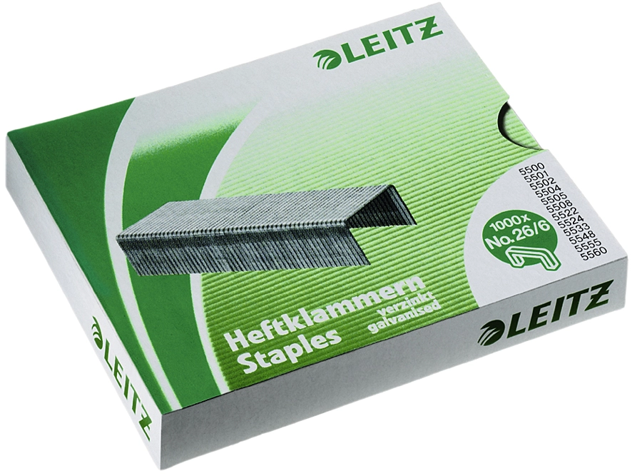 Een leitz nietjes nr 8 verzinkt inhoud 1000 stuks koop je bij NiceSupplies.nl