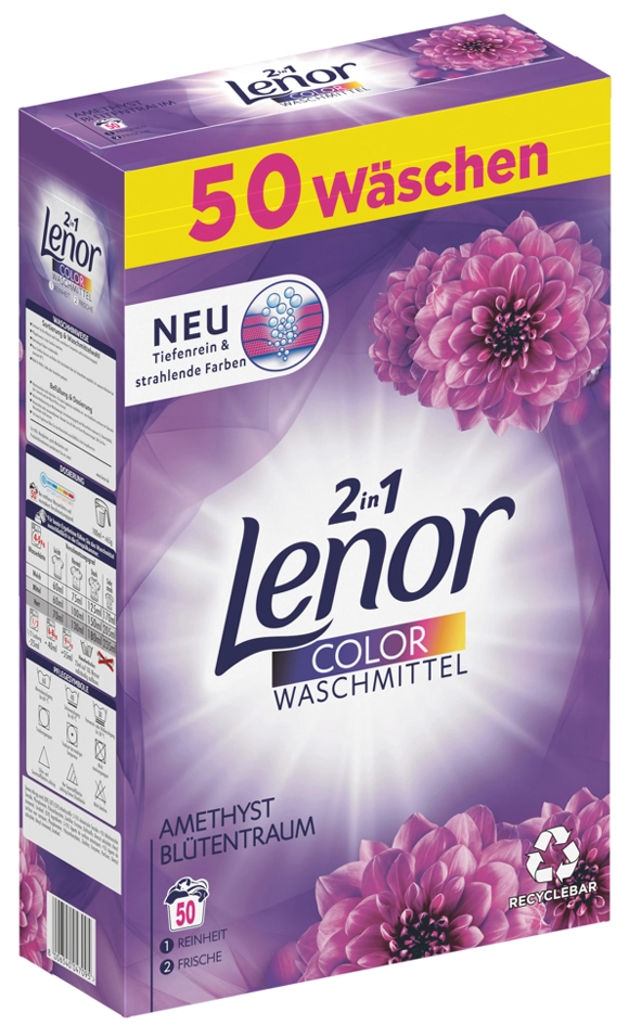 Een lenor color-waspoeder amethyst bl?tentraum 1,235 kg 19wl koop je bij NiceSupplies.nl