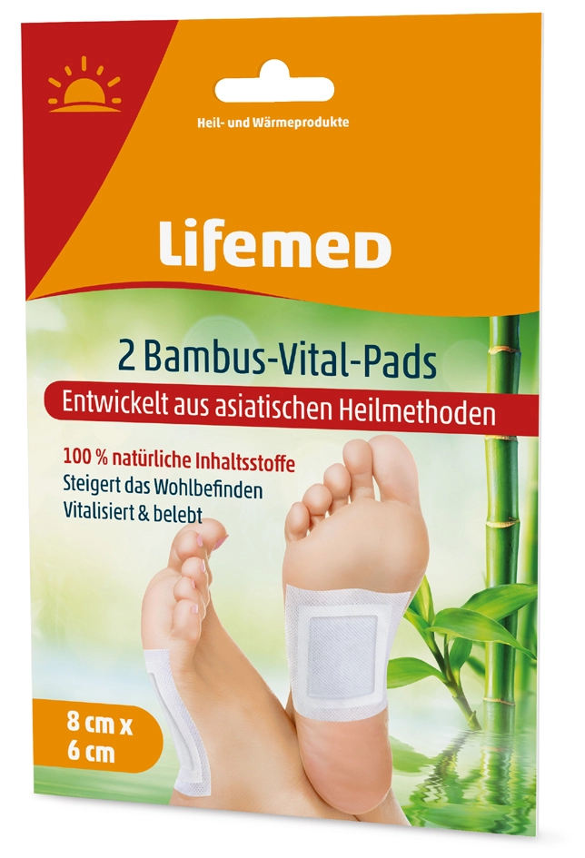 Een lifemed bamboe-vital-pads 80x60mm wit 2 stuks pak koop je bij NiceSupplies.nl