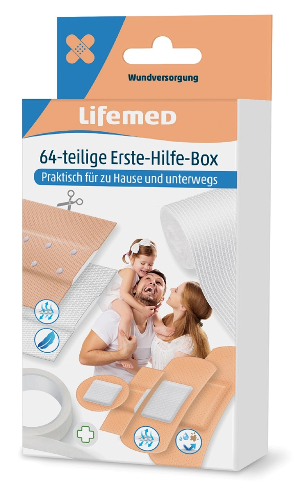 Een lifemed ehbo-pleister-box 64-delig koop je bij NiceSupplies.nl