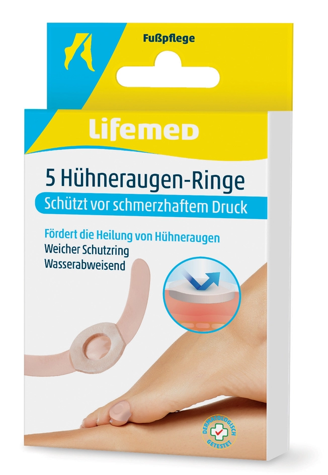 Een lifemed h?hneraugen-ringe huidfarben 5 stuks koop je bij NiceSupplies.nl