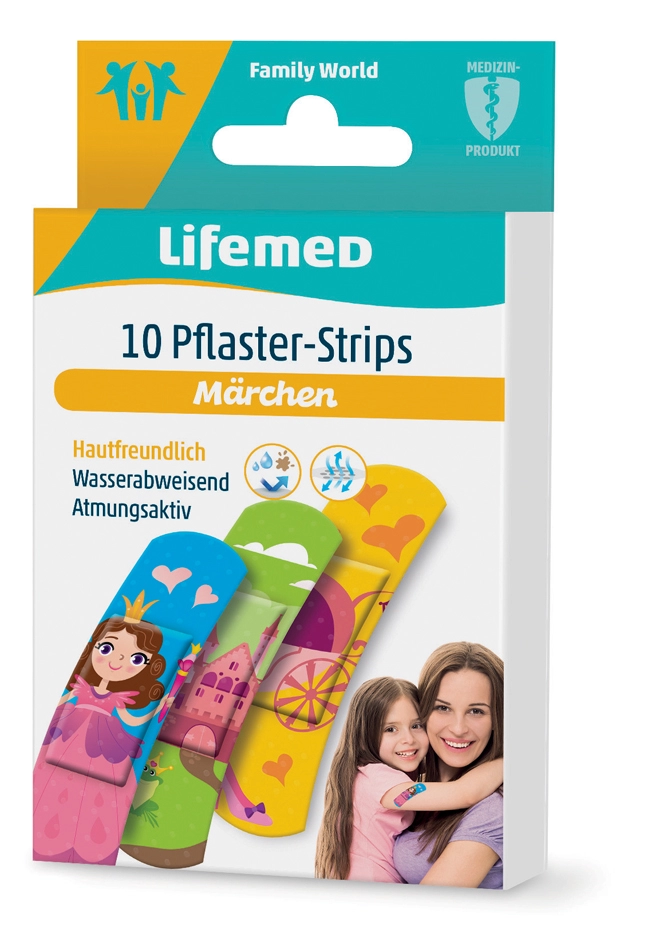 Een lifemed kinder-pleister-strips märchen 10 stuks koop je bij NiceSupplies.nl