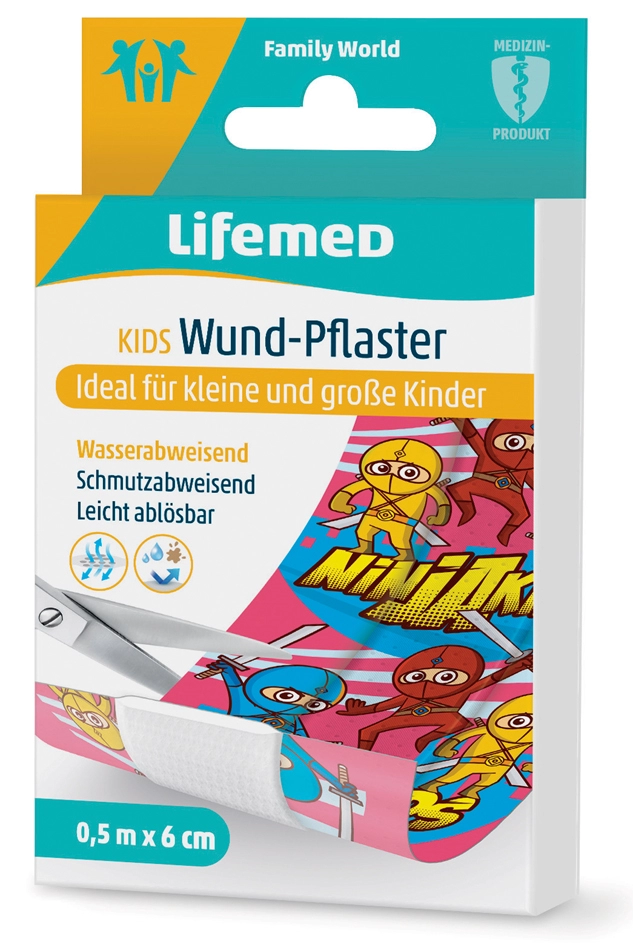 Een lifemed kinder-wond-pleister ninjas 500mmx60mm koop je bij NiceSupplies.nl