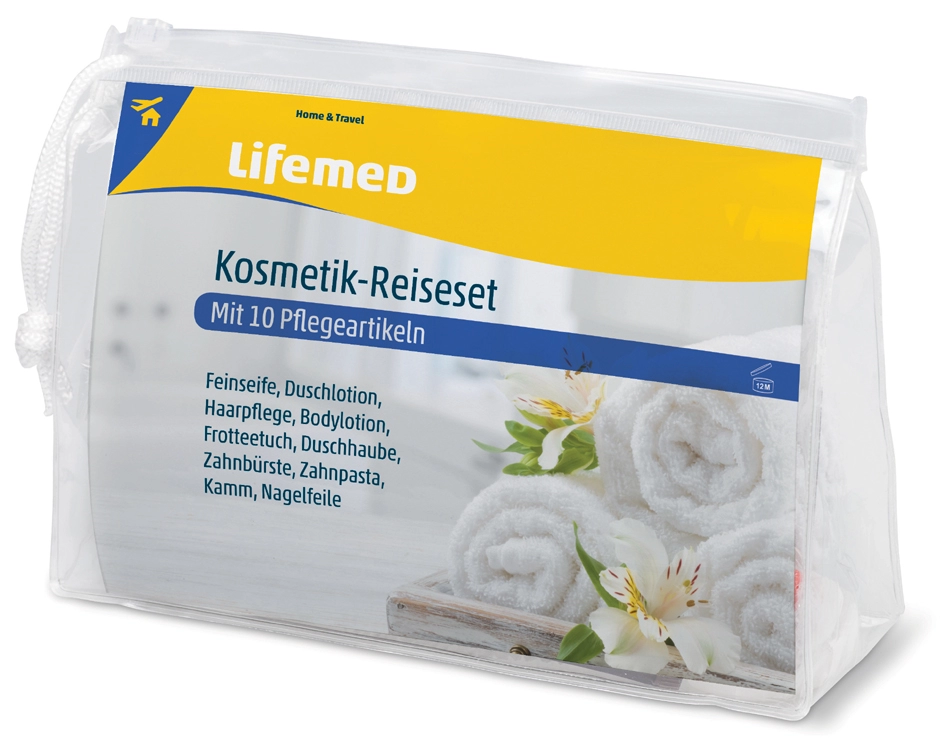 Een lifemed kosmetik-reisset in kunststofetui koop je bij NiceSupplies.nl