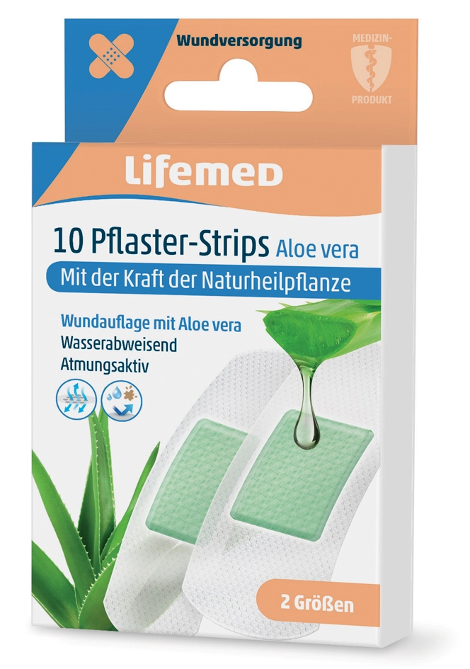 Een lifemed pleister-strips aloe vera wit 10 stuks koop je bij NiceSupplies.nl