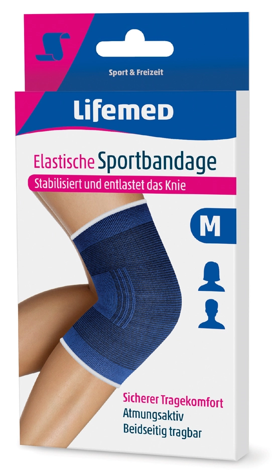 Een lifemed sportbandage kniebescherming maat l koop je bij NiceSupplies.nl