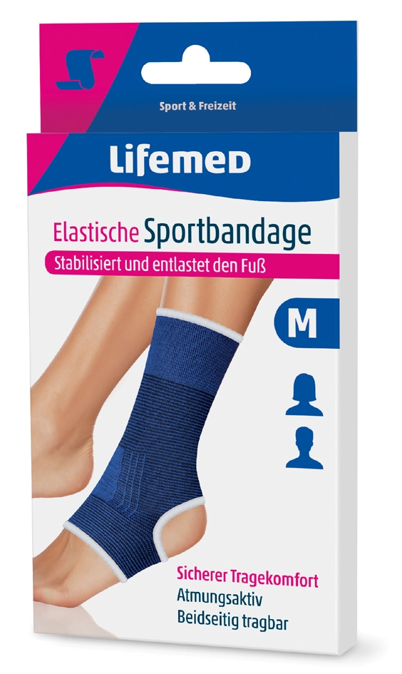 Een lifemed sportbandage voetgelenkbescherming maat l koop je bij NiceSupplies.nl