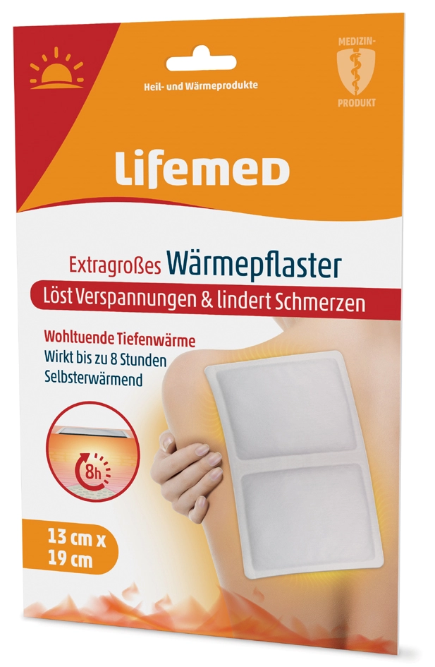 Een lifemed warmtepleister 190x130mm wit koop je bij NiceSupplies.nl