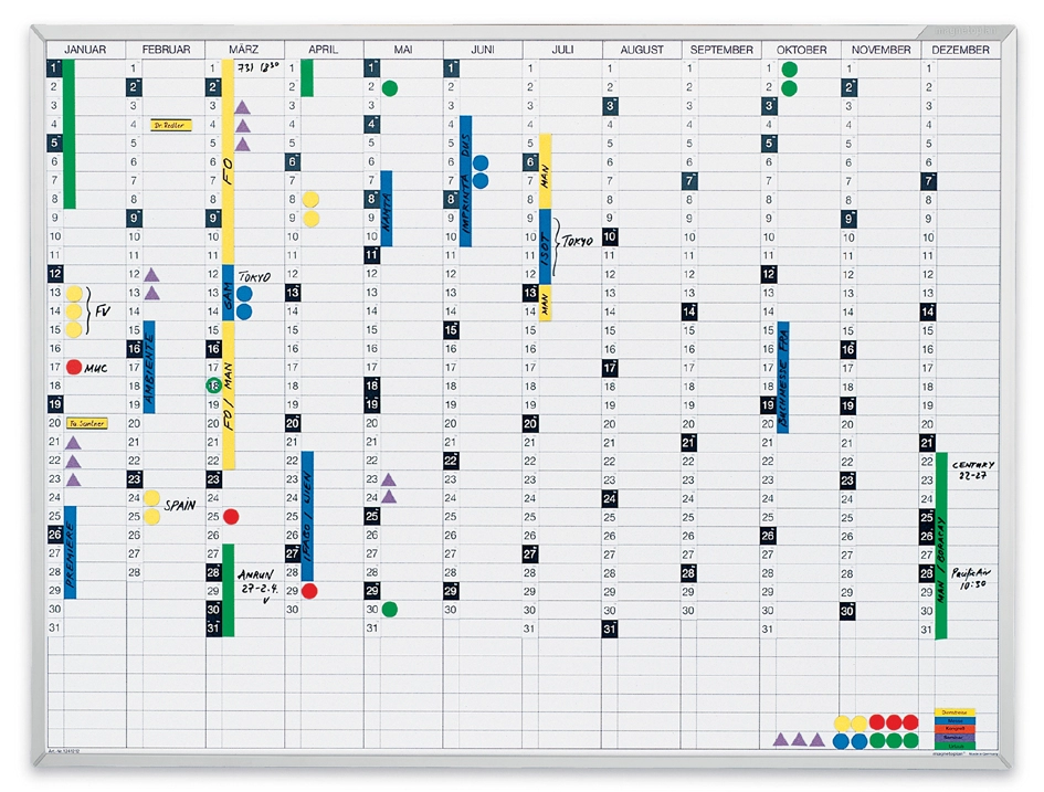 Een magnetoplan kalenderstroken 2023 voor jahresplaner 1241012 koop je bij NiceSupplies.nl