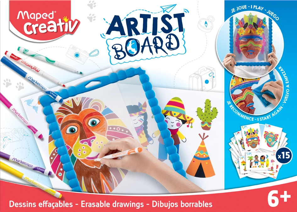 Een maped creativ tekenset artist board 28-delig koop je bij NiceSupplies.nl