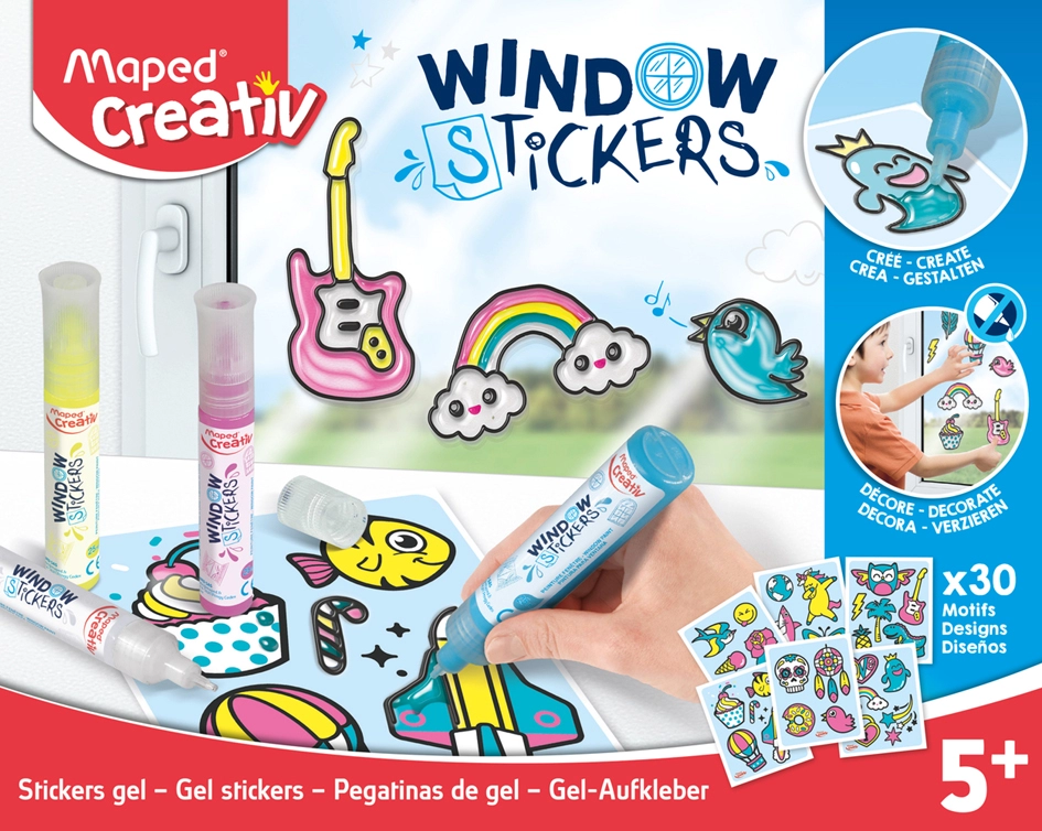 Een maped creativ window color set windows stickers koop je bij NiceSupplies.nl