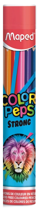 Een maped driehoekige kleurpotlood color'peps strong 36 stuks koker koop je bij NiceSupplies.nl