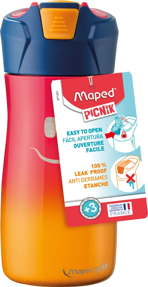 Een maped picnik drinkfles kids concept blauw 0,43 l koop je bij NiceSupplies.nl