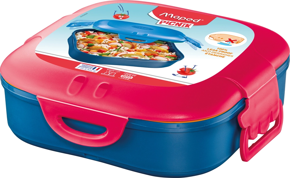 Een maped picnik lunchbox kids concept 0,74 l blauw koop je bij NiceSupplies.nl