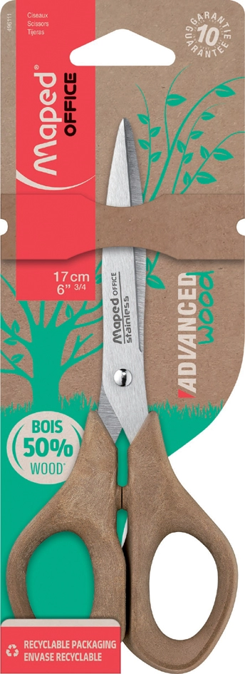 Een maped schaar advanced wood lengte: 170 mm symmetrisch koop je bij NiceSupplies.nl