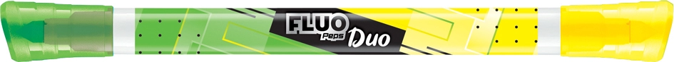 Een maped tekstmarker fluo'peps pen duo 2 punten geel/groen koop je bij NiceSupplies.nl