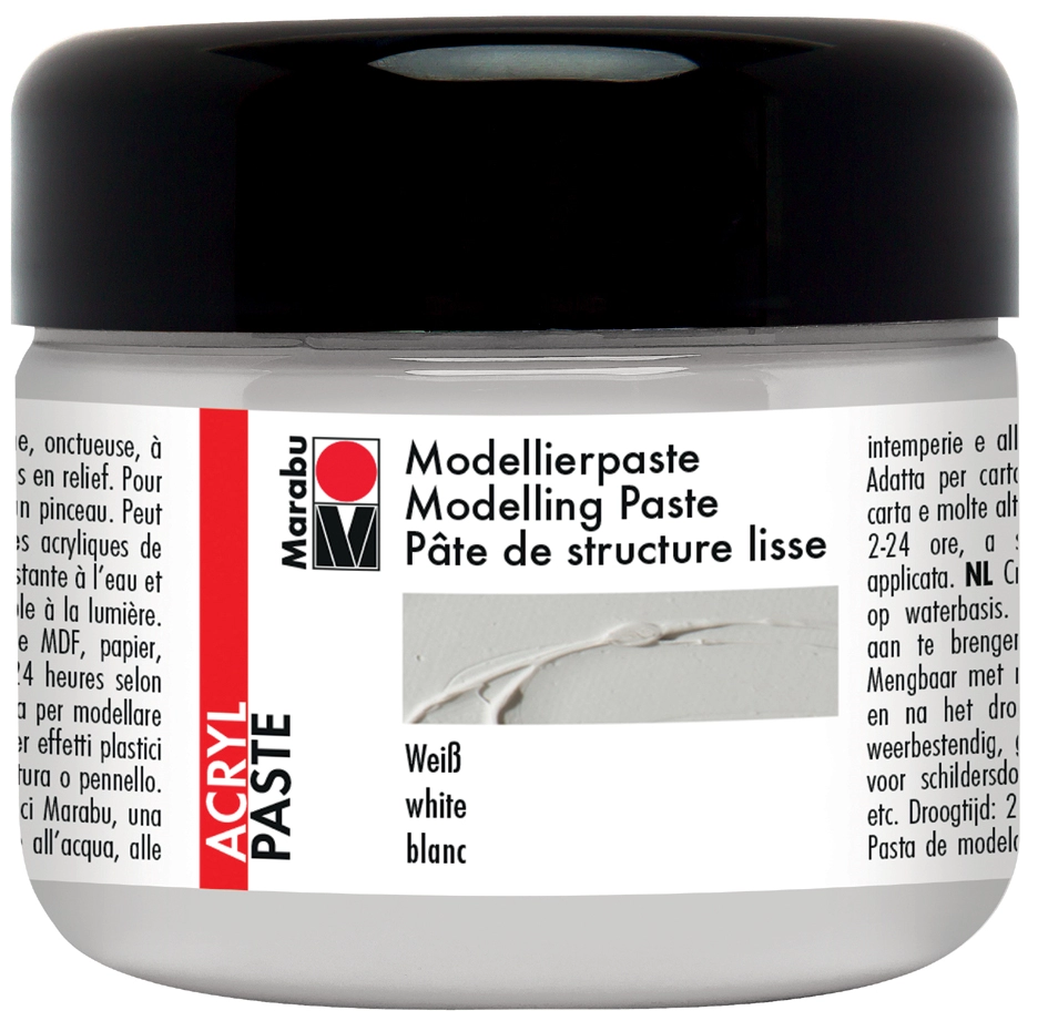 Een marabu acryl-boetseerpaste 225 ml wit koop je bij NiceSupplies.nl