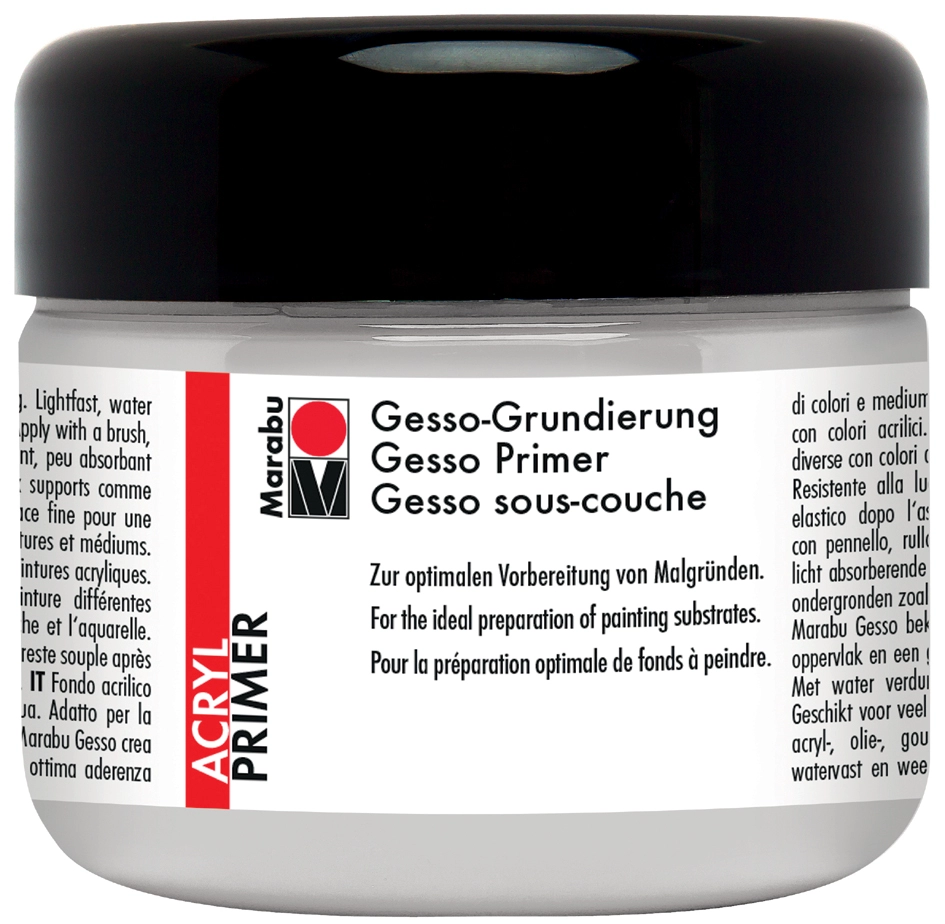 Een marabu acrylgronden gesso 225 ml wit koop je bij NiceSupplies.nl