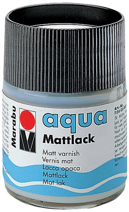 Een marabu mat lak aqua mat 50 ml in glas koop je bij NiceSupplies.nl