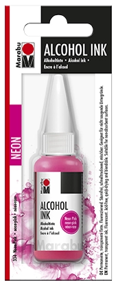 Een marabu permanente inkt alcohol ink neon-pink (334) 20 ml koop je bij NiceSupplies.nl