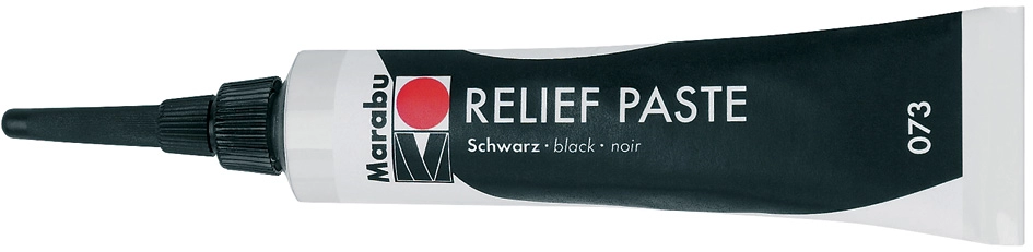 Een marabu reliefpaste zwart 20 ml in tube koop je bij NiceSupplies.nl